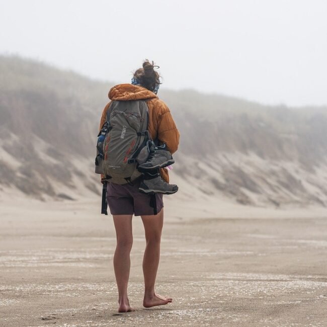 beach, woman, walking, nature, sand, ocean, coast, barefoot, walking, walking, walking, walking, walking